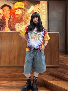 「タイダイ」｜fukuchanさん（レディース・154cm）の夏コーディネート