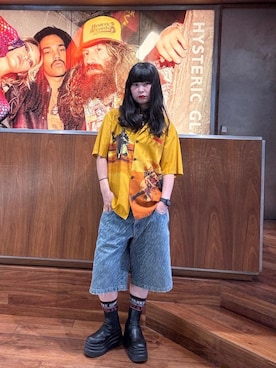 「シャツ 」｜fukuchanさん（レディース・154cm）の夏コーディネート