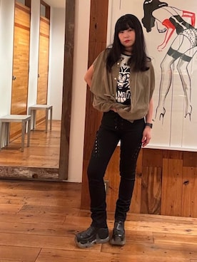 「HYSTERIC GLAMOUR」｜fukuchanさん（レディース・154cm）の夏コーディネート