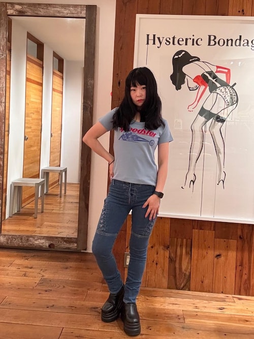 ヒステリックグラマー　SPEEDSTER チビTシャツ　黒　ブラック　大人気完売 HYSTERIC GLAMOUR SPEEDSTER チビT黒 大人気完売 - メルカリ