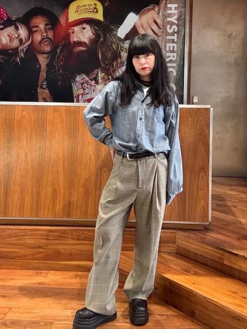 hysteric glamour 豹柄パフスリーブシアーブラウス ヴィンテージ