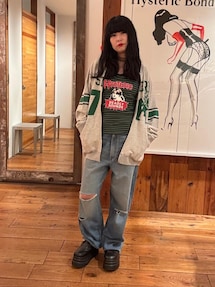ヒステリックグラマー☆ベア刺繍オーバーサイズスエット HYSTERIC GLAMOUR（ヒステリックグラマー）の「HYSTERIC 76