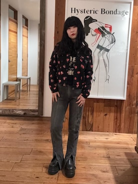 「アイテム（デニムジャケット）」を使った、fukuchanさん（レディース・154cm）の夏コーディネート