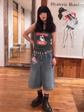 「アイテム（キャミソール、グリーン系）」を使った、fukuchanさん（レディース・154cm）の秋コーディネート