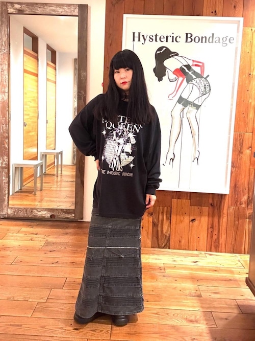 HYSTERIC GLAMOUR ヒステリックグラマー　スカート HYSTERIC GIRLS スリットデニムロングスカート|HYSTERIC GLAMOUR