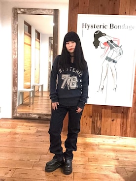 「HYSTERIC GLAMOUR（ヒステリックグラマー）のアイテム」を使った、fukuchanさん（レディース・154cm）の秋コーディネート