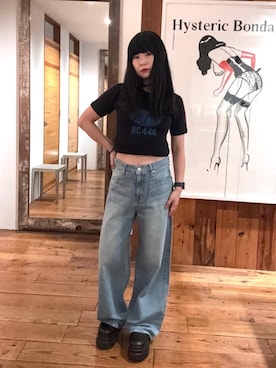 「HYSTERIC GLAMOUR（ヒステリックグラマー）のアイテム」を使った、fukuchanさん（レディース・154cm）の秋コーディネート