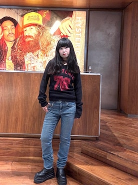 「HYSTERIC GLAMOUR（ヒステリックグラマー）のアイテム」を使った、fukuchanさん（レディース・154cm）の秋コーディネート