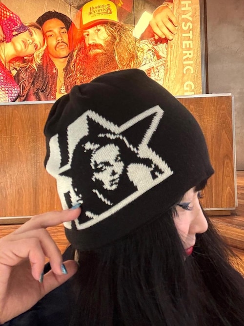 hysteric glamor STAR womanビーニー　帽子ブラック新品 STAR WOMAN ビーニー|HYSTERIC GLAMOUR MEN | HYSTERIC GLAMOUR