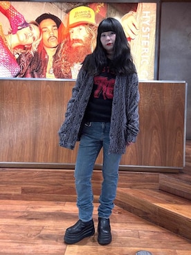 「HYSTERIC GLAMOUR（ヒステリックグラマー）のアイテム」を使った、fukuchanさん（レディース・154cm）の秋コーディネート
