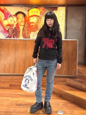 「HYSTERIC GLAMOUR（ヒステリックグラマー）のアイテム」を使った、fukuchanさん（レディース・154cm）の秋コーディネート