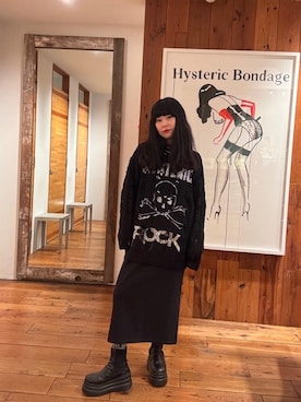 「HYSTERIC GLAMOUR（ヒステリックグラマー）のアイテム（ワンピース/ドレス）」を使った、fukuchanさん（レディース・154cm）の秋コーディネート