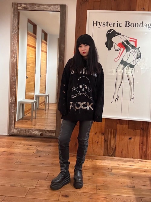 【新品】ヒステリックグラマー 転写スネーク スキニー レギンスパンツ ダメージ 2025年最新】Hysteric Glamour レディース スパッツ・レギンスの