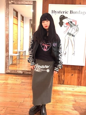 「アイテム（スタジャン）」を使った、fukuchanさん（レディース・154cm）の秋コーディネート