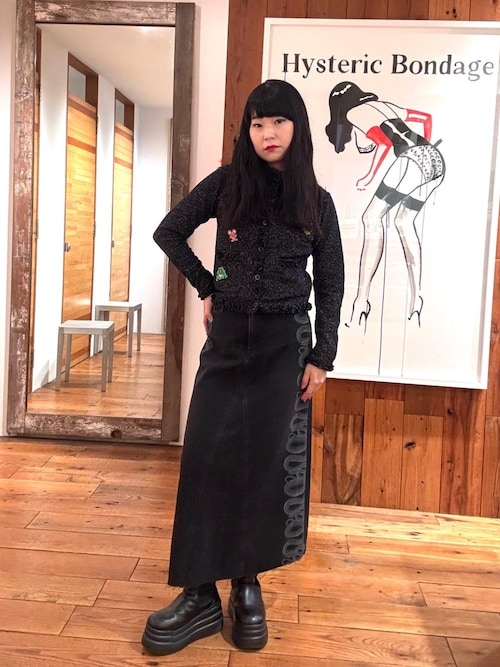 レアHYSTERIC GLAMOUR SNAKE LOOPスネークループスカート SNAKE LOOP リメイクデニムスカート|HYSTERIC GLAMOUR WOMEN