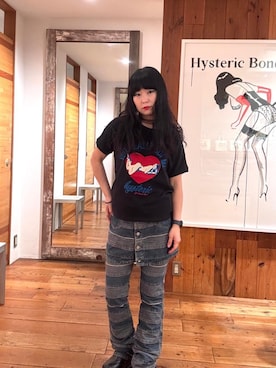 「アイテム（デニムスカート）」を使った、fukuchanさん（レディース・154cm）の秋コーディネート
