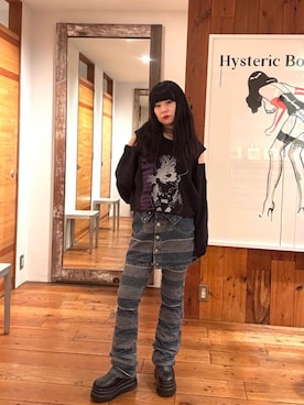 「アイテム（スウェット）」を使った、fukuchanさん（レディース・154cm）の秋コーディネート