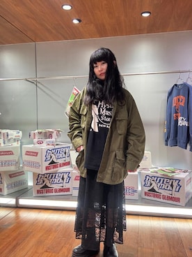 「HYSTERIC GLAMOUR（ヒステリックグラマー）のアイテム」を使った、fukuchanさん（レディース・154cm）の秋コーディネート