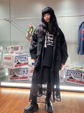 「HYSTERIC GLAMOUR（ヒステリックグラマー）のアイテム」を使った、fukuchanさん（レディース・154cm）の秋コーディネート