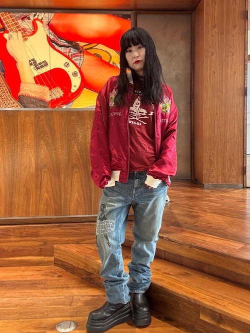 【匿名配送】ヒステリックグラマー　VIXEN GIRL刺繍 　デニムパンツ 103977_db01.jpg?20250821150456