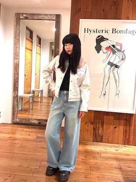 「HYSTERIC GLAMOUR（ヒステリックグラマー）のアイテム」を使った、fukuchanさん（レディース・154cm）の秋コーディネート