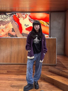 「アイテム（その他アウター）」を使った、fukuchanさん（レディース・154cm）の秋コーディネート