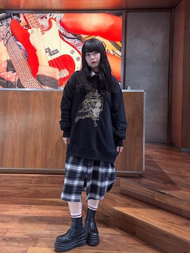 「HYSTERIC GLAMOUR（ヒステリックグラマー）のアイテム」を使った、fukuchanさん（レディース・154cm）の秋コーディネート