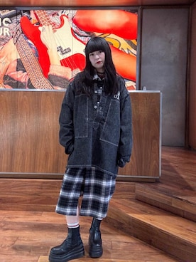 「HYSTERIC GLAMOUR（ヒステリックグラマー）のアイテム」を使った、fukuchanさん（レディース・154cm）の秋コーディネート