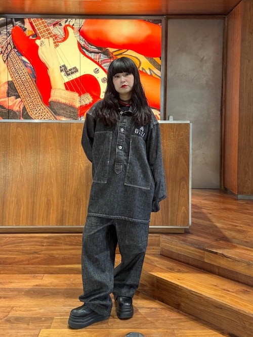 HYSTERIC 0321 デニムプルオーバーシャツ（シャツ/ブラウス