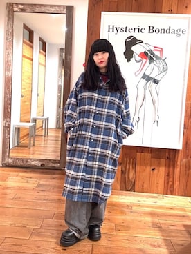 「HYSTERIC GLAMOUR（ヒステリックグラマー）のアイテム（ワンピース/ドレス）」を使った、fukuchanさん（レディース・154cm）の秋コーディネート