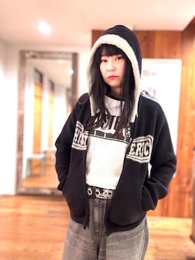 ヒステリックグラマー カーディガンとキャミソール BREAK IT UP刺繍 カーディガン|HYSTERIC GLAMOUR MEN | HYSTERIC