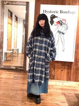 「HYSTERIC GLAMOUR（ヒステリックグラマー）のアイテム（ワンピース/ドレス）」を使った、fukuchanさん（レディース・154cm）の秋コーディネート