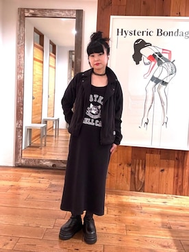 「HYSTERIC GLAMOUR（ヒステリックグラマー）のアイテム（ワンピース/ドレス）」を使った、fukuchanさん（レディース・154cm）の秋コーディネート