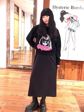 「HYSTERIC GLAMOUR（ヒステリックグラマー）のアイテム（ワンピース/ドレス）」を使った、fukuchanさん（レディース・154cm）の秋コーディネート