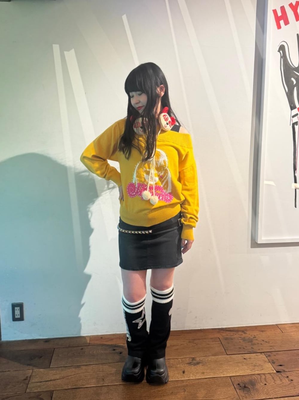 HYSTERIC GLAMOURのイヤーマフを使った人気ファッションコーディネート