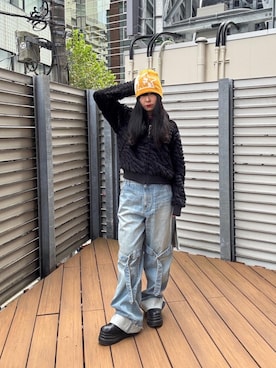 「HYSTERIC GLAMOUR（ヒステリックグラマー）のアイテム」を使った、fukuchanさん（レディース・154cm）の秋コーディネート