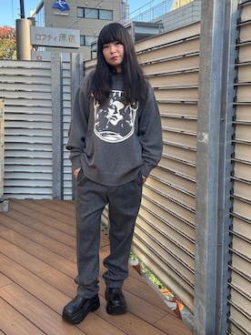 「HYSTERIC GLAMOUR（ヒステリックグラマー）のアイテム」を使った、fukuchanさん（レディース・154cm）の秋コーディネート