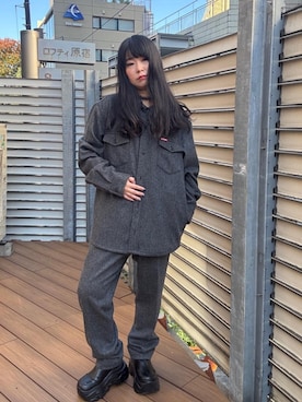 「HYSTERIC GLAMOUR（ヒステリックグラマー）のアイテム（シャツ/ブラウス）」を使った、fukuchanさん（レディース・154cm）の秋コーディネート