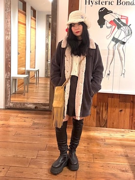「HYSTERIC GLAMOUR（ヒステリックグラマー）のアイテム」を使った、fukuchanさん（レディース・154cm）の秋コーディネート