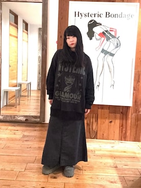 「HYSTERIC GLAMOUR（ヒステリックグラマー）のアイテム」を使った、fukuchanさん（レディース・154cm）の秋コーディネート