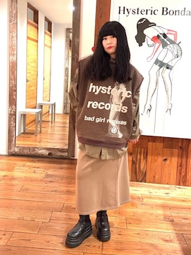 「HYSTERIC GLAMOUR（ヒステリックグラマー）のアイテム」を使った、fukuchanさん（レディース・154cm）の秋コーディネート