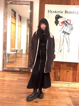 「アイテム（ステンカラーコート、グレー系）」を使った、fukuchanさん（レディース・154cm）の秋コーディネート