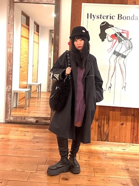 「アイテム（チェスターコート）」を使った、fukuchanさん（レディース・154cm）の秋コーディネート