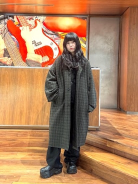 「アイテム（チェスターコート）」を使った、fukuchanさん（レディース・154cm）の秋コーディネート