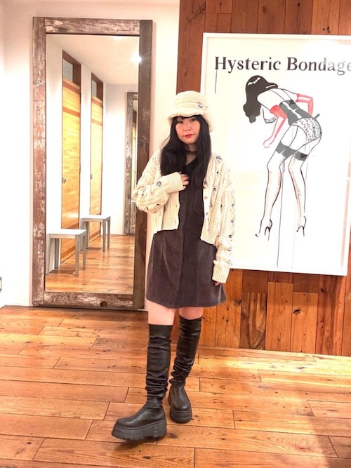 HYSTERIC GLAMOUR 　TYPE LOGO柄ジャカード チビTシャツ TYPE LOGO柄ジャカード チビTシャツ（Tシャツ/カットソー）｜HYSTERIC