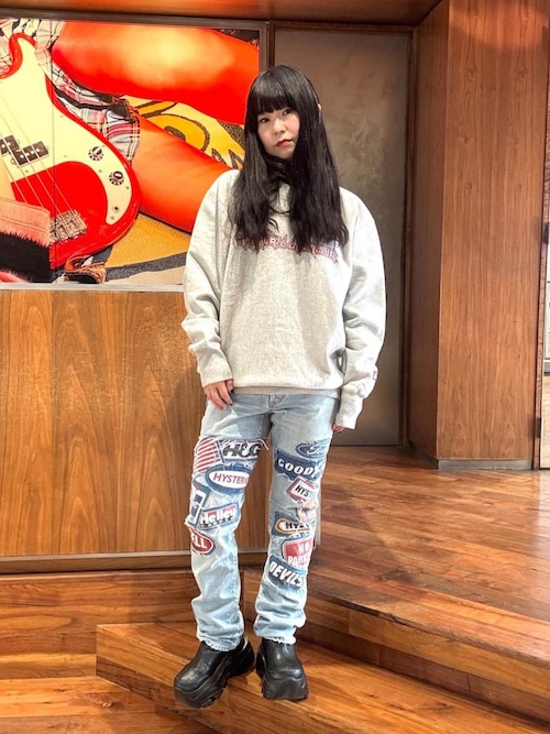 DPC加工 スリムストレートデニムパンツ（デニムパンツ）｜HYSTERIC