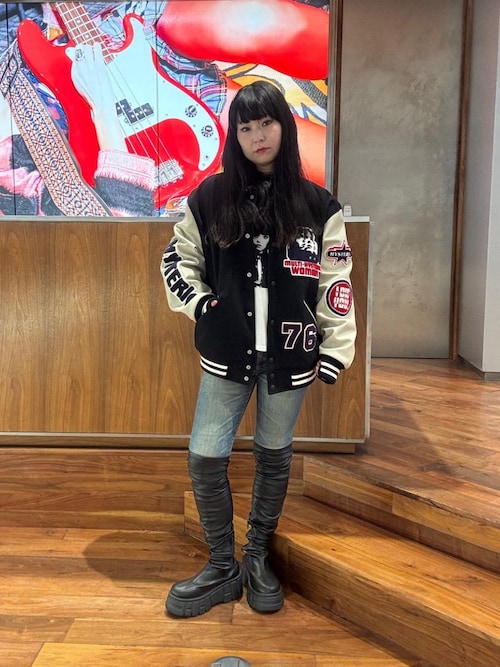 SPEAK NO EVILワッペン スタジャン(スタジャン)|HYSTERIC GLAMOUR SPEAK NO EVILワッペン スタジャン(スタジャン)|HYSTERIC GLAMOUR