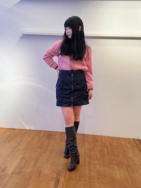 「HYSTERIC GLAMOUR」｜fukuchanさん（レディース・154cm）の冬コーディネート