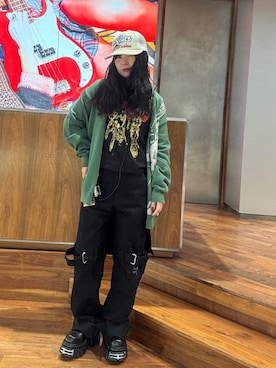 「HYSTERIC GLAMOUR」｜fukuchanさん（レディース・154cm）の冬コーディネート