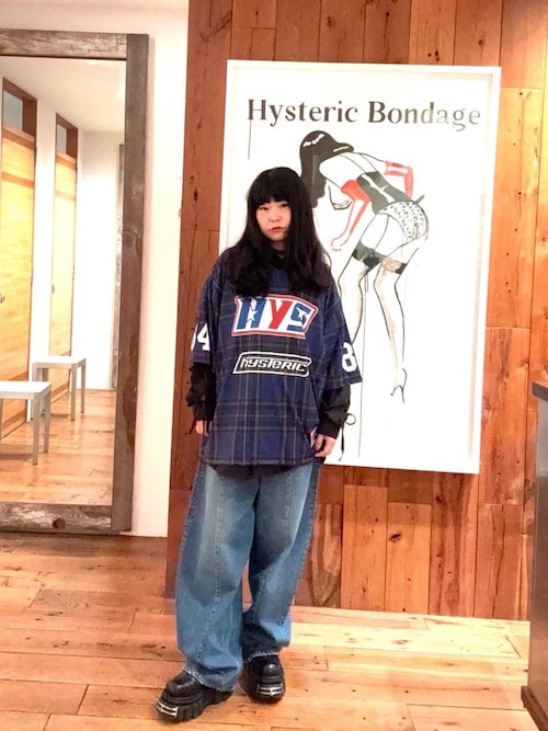 HYSTERIC GLAMOUR（ヒステリックグラマー） tシャツ GUITAR GIRL 84